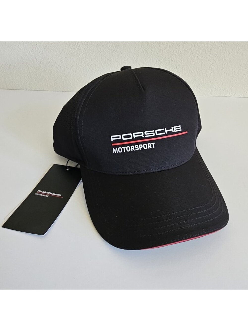 NEW Porsche Motorsport Unisex Baseball Cap Snapback Black NWT